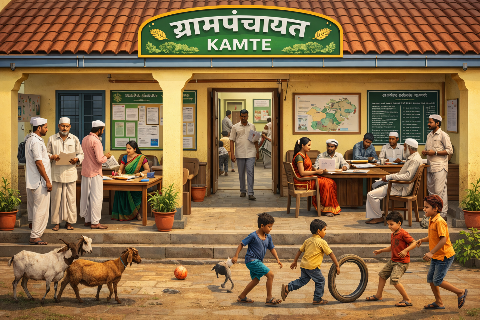 Kamte Gram Panchayat Building